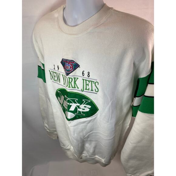 Vintage 1994 New York Jets Embroidered Heavyweight Sweatshirt Size M 22x28 - Picture 9 of 14
